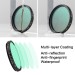 52mm Phone Variable ND Filter ND2-400 With Multi-layer Coating