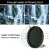 GiAi PRO VND 1-5 Stop Variable Neutral Density Filter