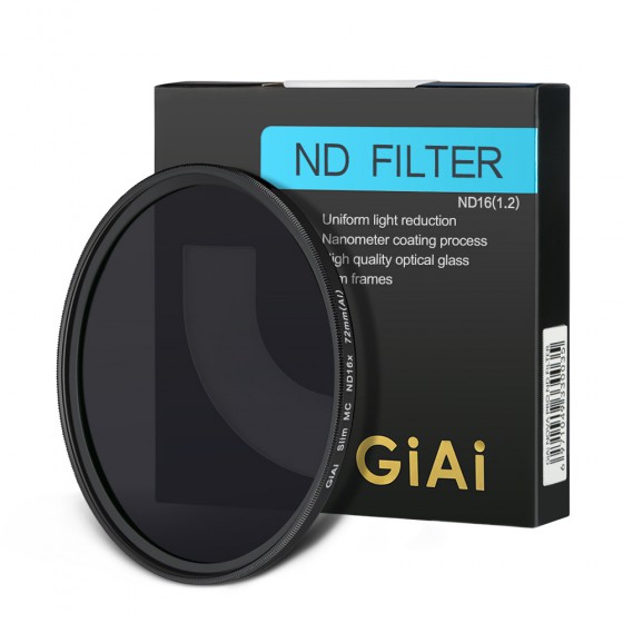 Multi layer coating Camera Neutral Density Filter ND16 4 stops light reduction