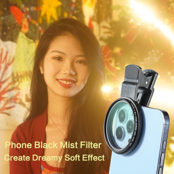 52mm Phone Black Mist Filter With Multi-layer Coating