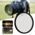 72mm Waterproof Streak Blue Filter Streak Gold Streak Rainbow Filter