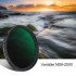 Multi-layer coating ND8-ND2000 3-11 stops Variable ND Filter