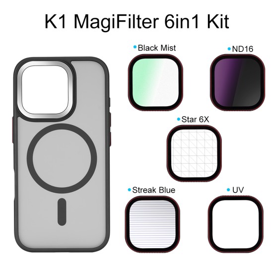 Unleash the photography potential of iPhone 16 pro K1 Magnetic Filter Set