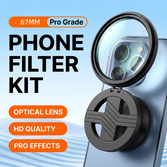 Magnetic Phone Filter Kit CPL ND8 Black Mist Soft Focus Filter For iPhone and Android Phone