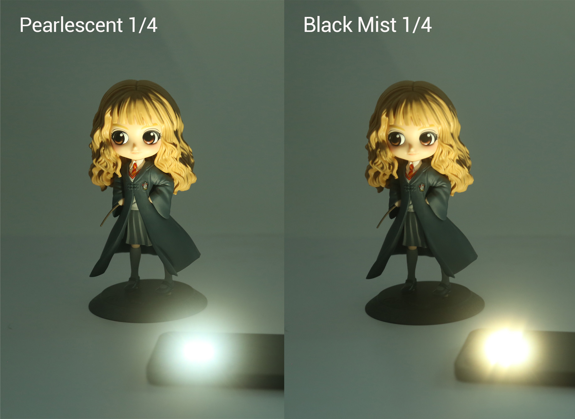 pearlescent filter VS black mist filter