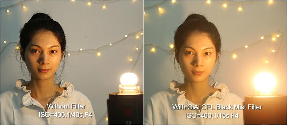 CPL and black mist filter 2in1