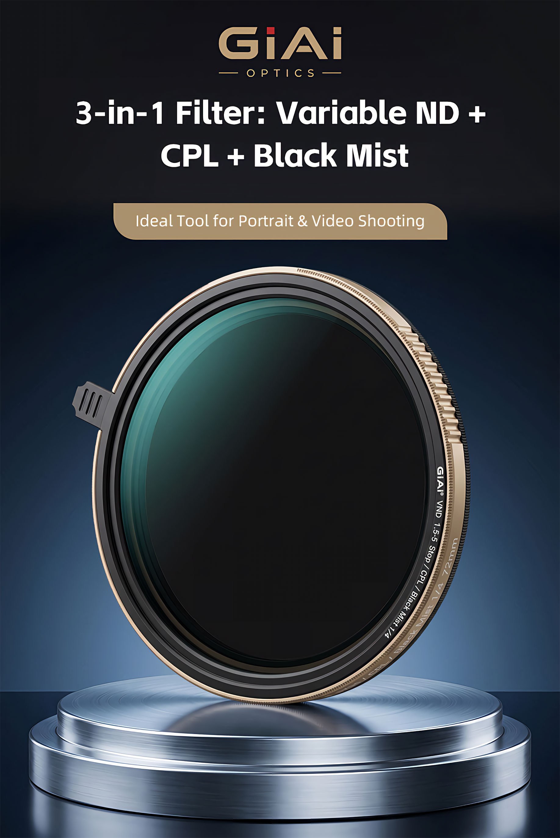 VND CPL black mist filter 3in1