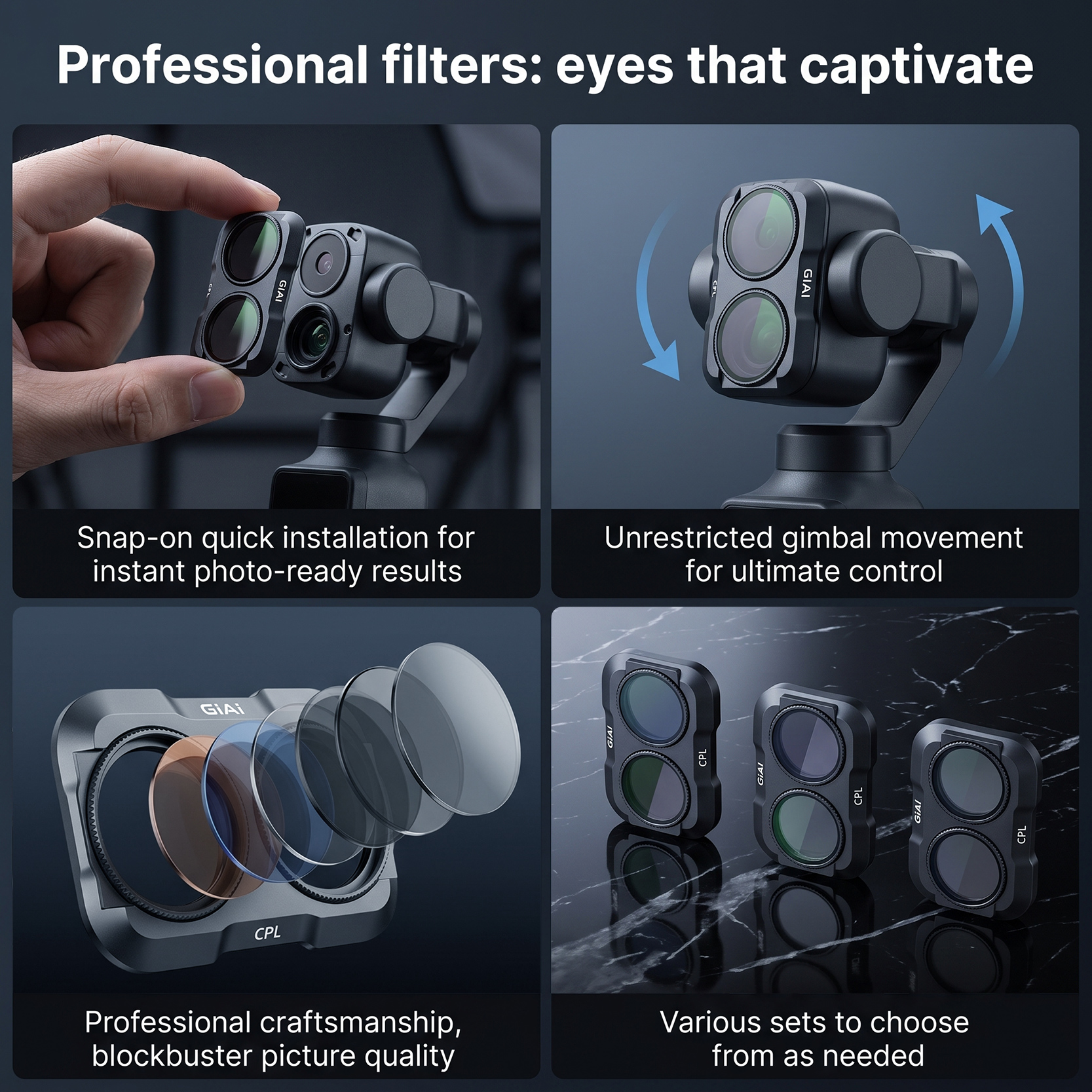 camera filter for pocket 4 pro