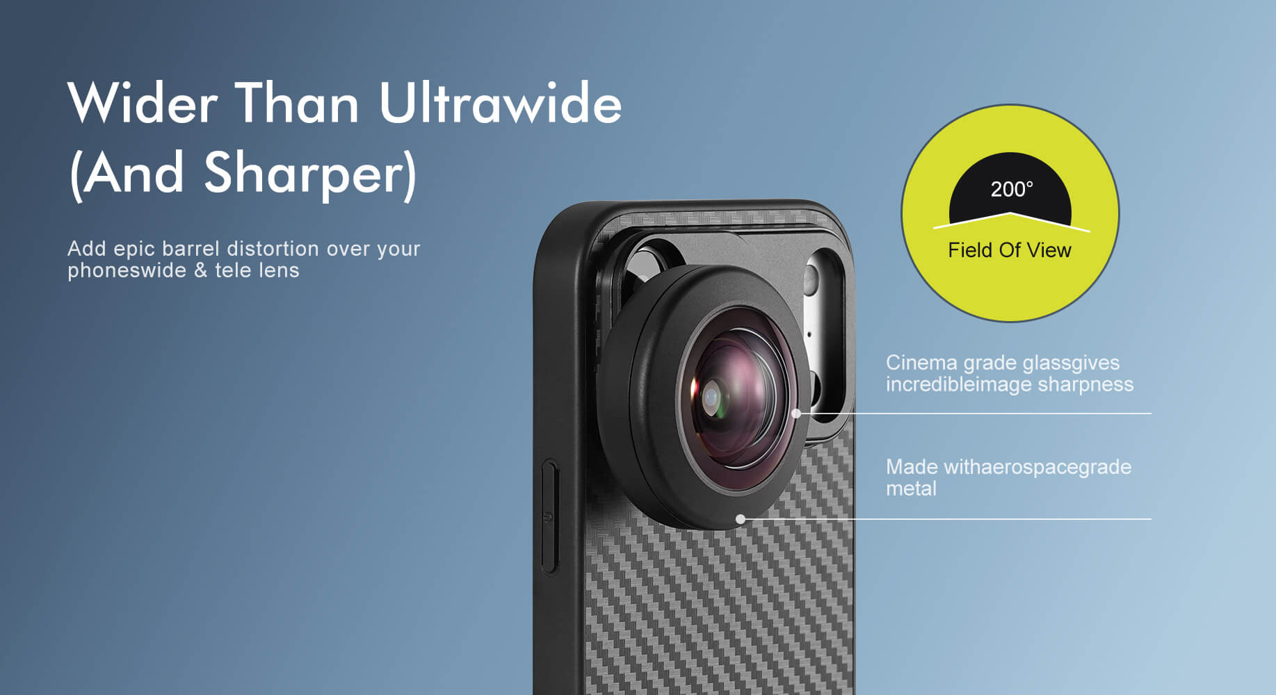14mm Fisheye Phone Lens