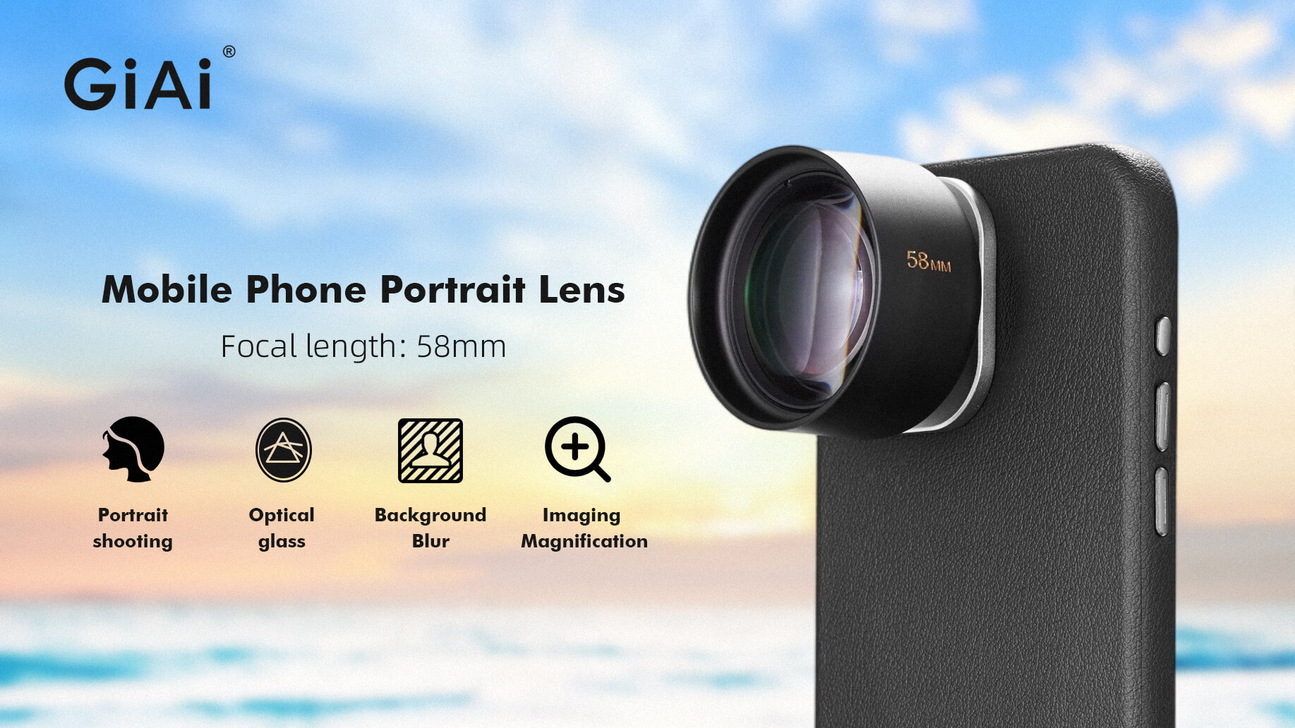 58mm smart phone lens
