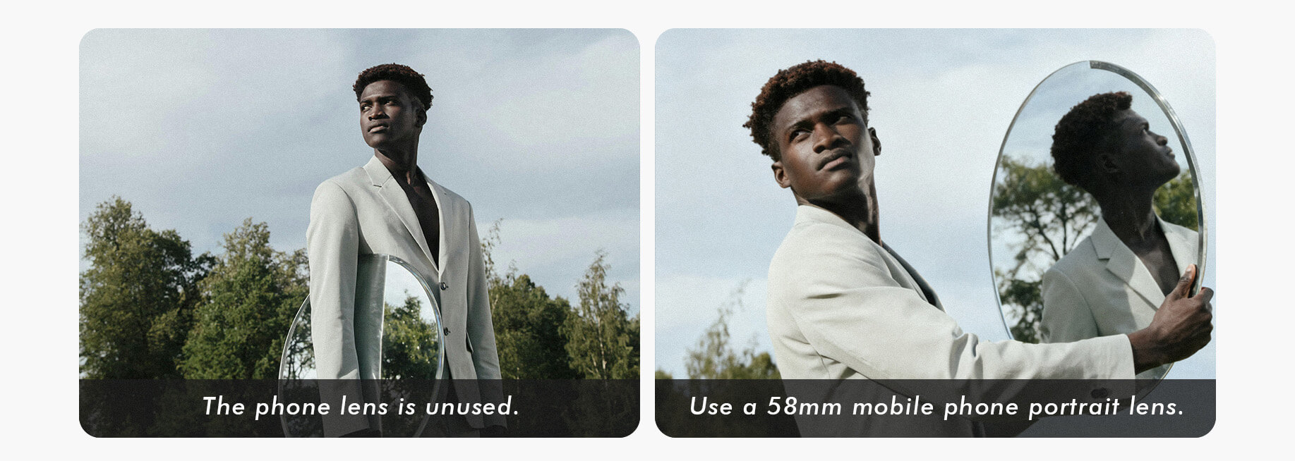 58mm smart phone lens