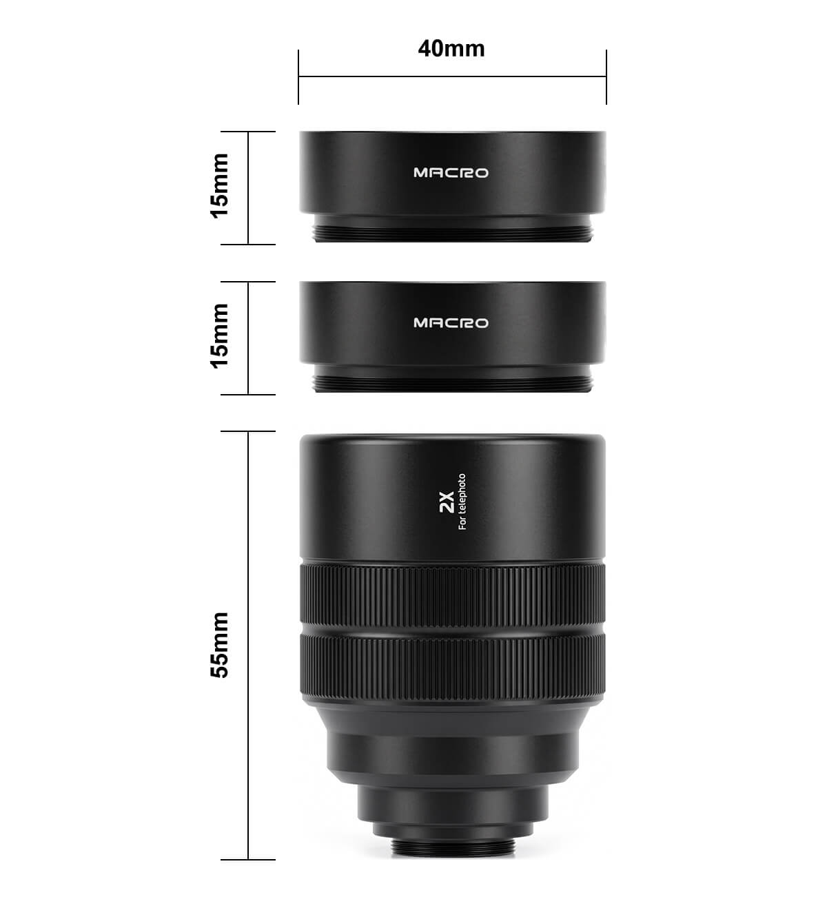 Smart Phone Lens 2X Telephoto Macro Lens Kit Smart Phone Lens 2X Telephoto Macro Lens Kit